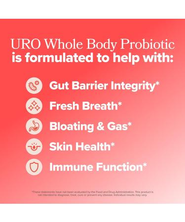 O Positiv URO Whole Body Probiotic 3-in-1 Probiotic Supporting Gut Skin and Oral Microbiomes & Digestive Health 20B+ CFUs Licorice Root Dandelion Non-GMO Vegan Gluten-Free 30 Capsules - Buy Online on GoSupps.com