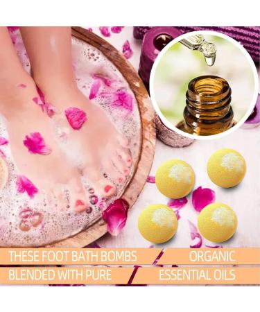 Foot Bath Bombs Bath Bombs Essential Oil Foot Bath Handmade Foot Bath Bath Bombs with Essential Oils Bubble Baths with Pure Natural Essential Oils Gift Idea - Buy Online on GoSupps.com