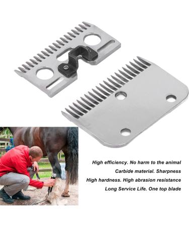 2Pcs 21 Teeth Horse Shears Replacement Blades Professional Carbide Clipper Blades for Horse Equine Goat Pony Cattle - Buy Online on GoSupps.com