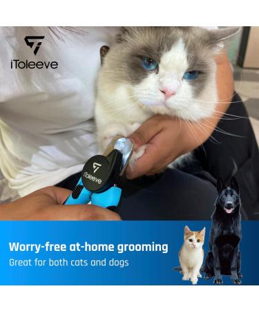 iToleeve LED Dog Nail Clipper with Safety Guard and Light | DualSafe Nail Trimmers for Cats & Dogs | Prevent Over-Cutting - Buy Online on GoSupps.com