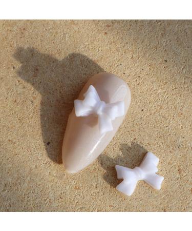 cdar Nail Ornament Vivid DIY Design Gloss Nail Art Decorations Glitter Bow Drill for Female White - Buy Online on GoSupps.com