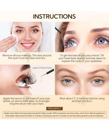 LANBENA Eyelash serum eyelash growth serum natural and safe ingredients 4 ml - Buy Online on GoSupps.com