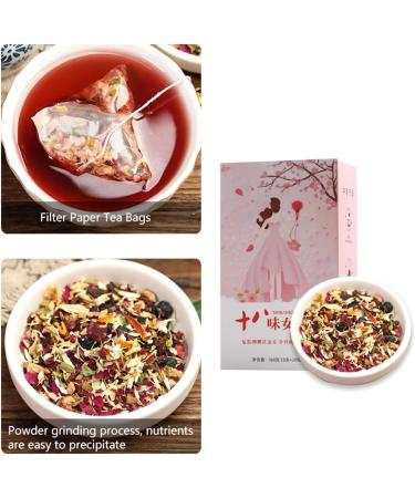Pwshymi 160g 18 Flavor Goddess Tea 8 Treasures Tea Rose Black Wolfberry Chrysanthemum Honeysuckle Teabag Healthy Beauty Drink Tea - Buy Online on GoSupps.com