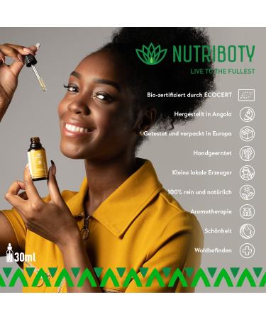 Nutriboty Marula Oil 30ml | 100% Natural Omega-9 & Linoleic Acid | Agricert Certified Skin & Hair Oil - Buy Online on GoSupps.com