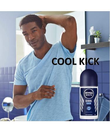 Nivea Men Coolkick 6 Deodorant Roll On - Men Series | Long-lasting Freshness - Buy Online on GoSupps.com