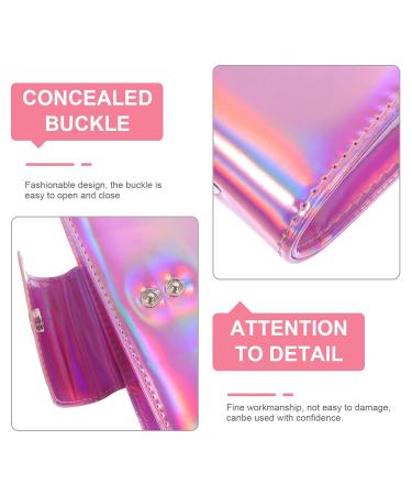 Lurrose Nail Art Kit - Square Stand Holder Pressure Template Stamper & Storage Bag - Pink PU for Manicure & Nail Plates - Buy Online on GoSupps.com