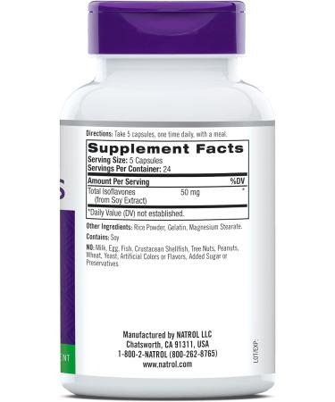 Natrol Soy Isoflavones 50mg Capsules - Menopause Relief - 120 Count (Pack of 2) - Buy Online on GoSupps.com