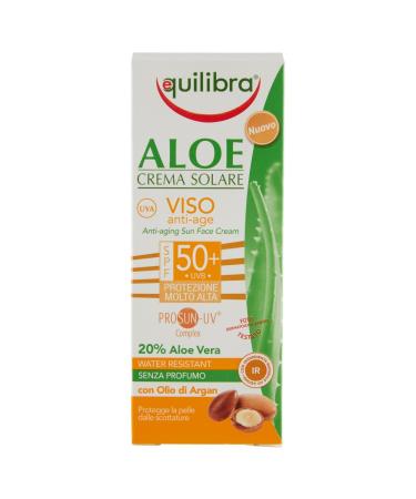 aloe face solar cream anti aging sfp50+ high protection 75 ml