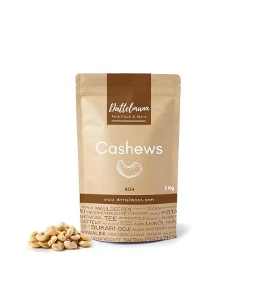 Buy 1kg Natural Cashew Nuts - Unsalted Vegan Snack | Dattelmann Roasted Cashew Kernels - Buy Online on GoSupps.com