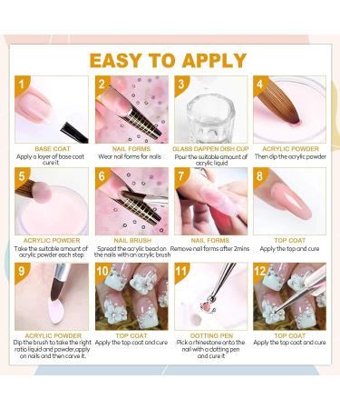 Reppkyh Acrylic nail set 42 boxes of glitter and acrylic liquid monomers nail tool set for nail decoration. - Buy Online on GoSupps.com