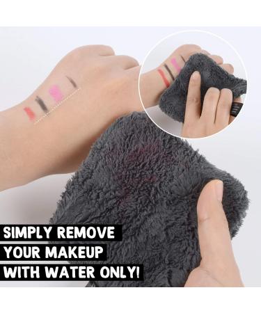 Buy Kinhwa Slimming Washable Makeup Remover Pads - Super Soft Microfiber Cotton Face Cleansing Pads with Laundry Bag - Dark Gray - 6 Pieces - Eco-Friendly & Reusable - Buy Online on GoSupps.com