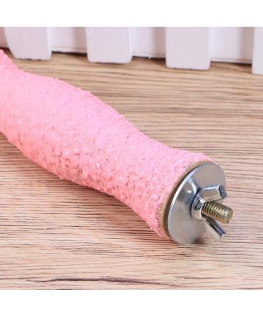 POPETPOP 20CM Bird Perch Parrot Stand Parakeet Natural Wood Rough Sand Perches Grinding Nail for Small Medium Large Birds African Grey Cockatoo Parakeet (Random Color) - Buy Online on GoSupps.com