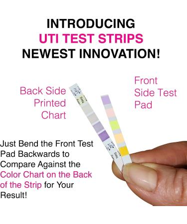 Nurse Hatty 5in1 UTI Test Strips Kit - 60ct Urinary Tract Infection Test - Easy Read Color Chart - Urinalysis for Leukocytes Nitrite pH Protein Blood - Buy Online on GoSupps.com