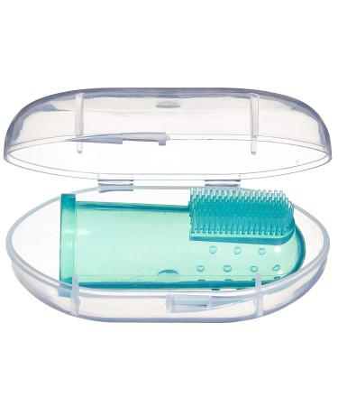 Baby Finger Toothbrush with Case - Silicone Gum Massager for Babies and Toddlers | Oral Hygiene Essentials for Newborns | Green - Buy Online on GoSupps.com