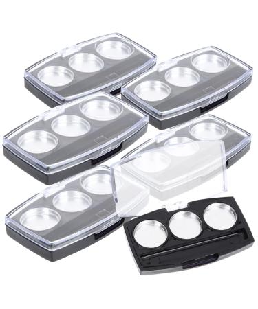 Ipetboom 20 Pcs Eyeshadow Highlighter Makeup Pallet Nude Lipstick Pallet Eye Shadow Box up Concealer 7.2x4.2cmx2pcs Blackx2pcs