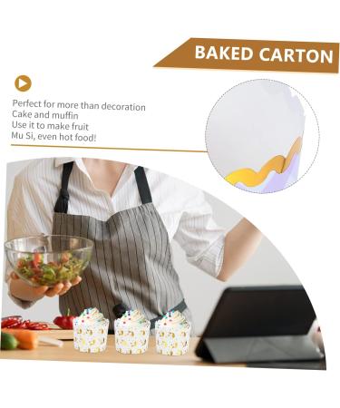 OUNONA 50 Pcs Unicorn Muffin Cup Cupcake Cup Cupcake Sleeve Wedding Cake Stands Muffin Paper Case Muffins Cups Crystal Candy Dish Garlic Holder Paper Cups Baking Cups Disposable Lining 6X5.4X5.4CM Assorted Color - Buy Online on GoSupps.com