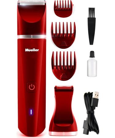 Mueller Groinscaper Pro Hair Trimmer 5.0 | Waterproof Rechargeable Replaceable Ceramic Blade | Ultimate Men's Grooming Solution - Buy Online on GoSupps.com