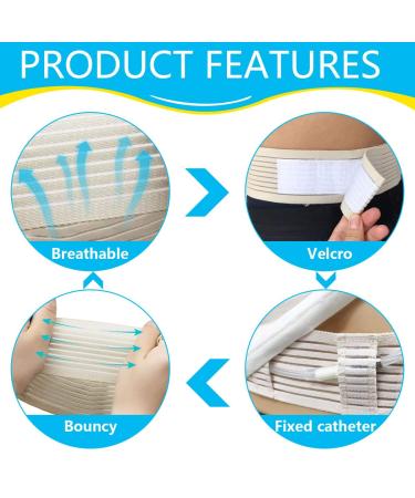 Buy Breathable Peritoneal Dialysis Belt | J Tube & Catheter Holder | Adjustable Feeding Tube Supplies for Adults (Large 35-49 - Buy Online on GoSupps.com