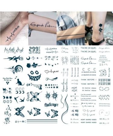 Semi Permanent Tattoos Women Temporary Realistic Tattoos Long Lasting Tattoos Waterproof Neck Chest Tattoos For Women(Semi Permanent Tattoos 1)