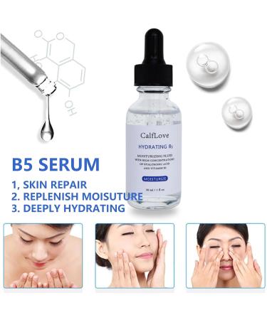 B5 Face Serum Hyaluronic Acid Anti Wrinkle Aging Facial Serum With Vitamin B5 Improve Rough Skin Ultra-Hydrating Ultra-Repairing Formula B5 Serum Concentrate 30ml - Buy Online on GoSupps.com