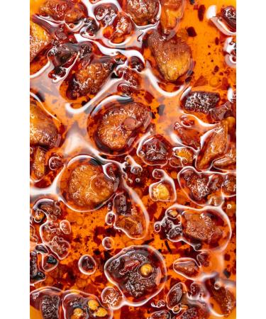 Hot Crispy Oil Original - Spicy Gourmet Olive Oil Infused with Garlic, Shallots, and Chili Peppers - 6 oz Jar (Vegan, Gluten-Free) - Ideal for Pizza, Pasta, Salads & More - Buy Online on GoSupps.com