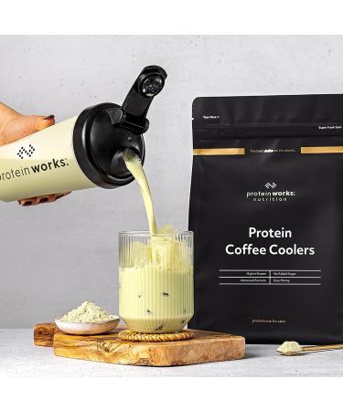 Protein Works Matcha Latte Protein Coffee Coolers | 22g Protein 120mg Caffeine | Coffee Flavoured Shake | 33 Servings | 1kg Pack - Buy Online on GoSupps.com