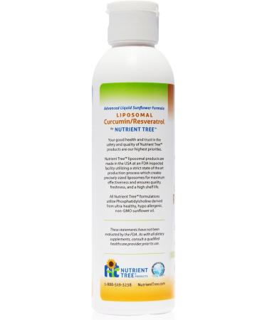 Nutrient Tree Liposomal Curcumin (Tumeric) and Resveratrol Two Powerful antioxidants Alcohol Free No Soy or Gluten Non-GMO Sunflower Oil - Buy Online on GoSupps.com