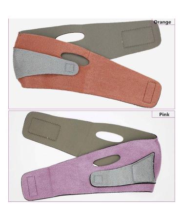 V Line Mask - Facelift Band for Double Chin & Weight Loss | Skin Care Kinnlifting Face Wrap (Orange) - International Shipping Available - Buy Online on GoSupps.com