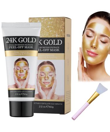 Nano Gold Peel-Off Face Mask Golden Nano Lift Mask Deep Cleaning Firming Tear-Off Mask Anti-Wrinkle Facial Mask Cream For All Skin Types (1)