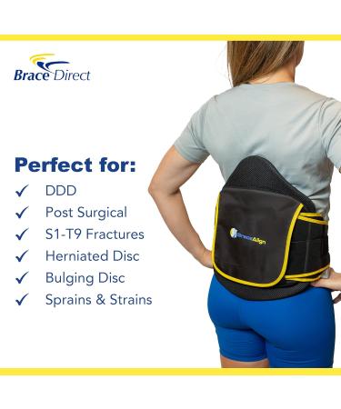 Brace Direct LSO Back Brace for Lower Back Pain Relief | Herniated Bulging Slipped Disc Support Belt for Men & Women - Universal Fit - Buy Online on GoSupps.com