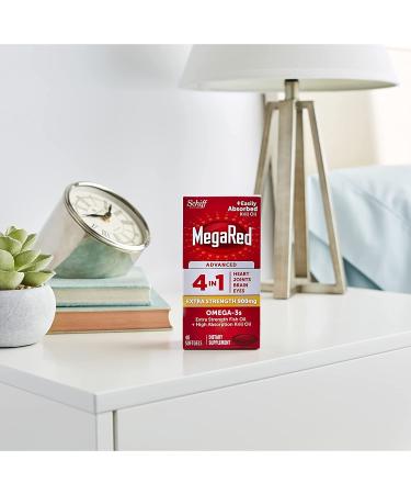 Schiff MegaRed Advanced 4-in-1 Omega-3s Extra Strength 900 mg - 40 Softgels - Buy Online on GoSupps.com