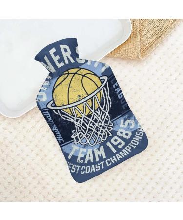 Basketball Hot Water Bottle with Plush Cover - Hand Warmer for Adults & Kids | 26.5x15.3cm - International Shipping Available - Buy Online on GoSupps.com