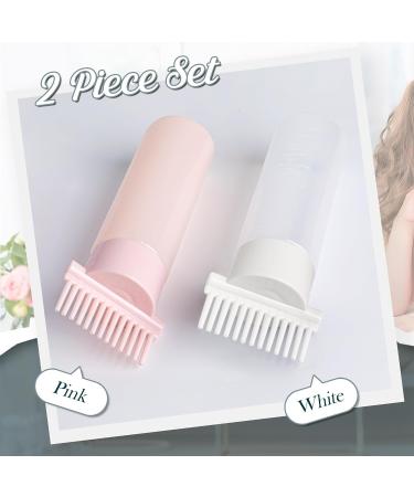 MEGAVOW Pack of 2 Root Comb Applicator Bottle 180ml Squeeze Shampoo Brush Hair Coloring Dye and Scalp Treatment Tools with Graduated Scale (2 Colors) - Buy Online on GoSupps.com
