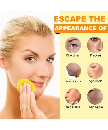 Turmeric Kojic Acid Cleansing Pads - 50 Pcs Exfoliating Face Pads for Dark Spots Gentle & Safe Formula - Buy Online on GoSupps.com