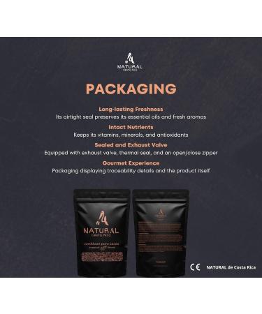NATURAL from Costa Rica | Pure Gourmet COCOA | Unsweetened Natural Roasted Cocoa | Pure Cocoa Fiber | Eat & Melt | Gift | Tropical | Grown by Women | 450g - Buy Online on GoSupps.com