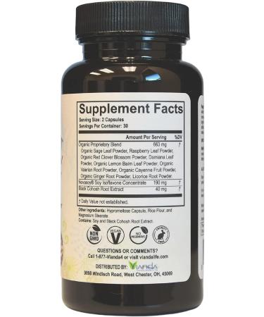 Avlimil Hormone Balance & Menopause Support | 1-Month Supply for Mood Swings, Hot Flashes & Night Sweats - with Isoflavones, Black Cohosh, Red Clover & More - Buy Online on GoSupps.com
