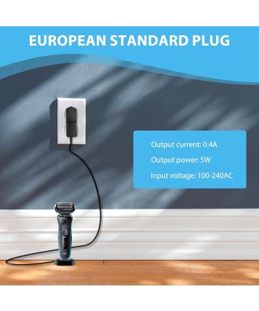 Charger Adapter 12V for Braun Electric Shavers Series 1-9 | Replacement Power Cable with Multiple Protection (0.4 A) - Buy Online on GoSupps.com