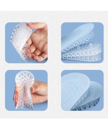 Height Increase Insoles Multilayer Transparent Silicone Shoe Lifts Shock Absorbing Elevator for Students (3.5cm 1 Pair) - Boost Your Height Comfortably - Buy Online on GoSupps.com