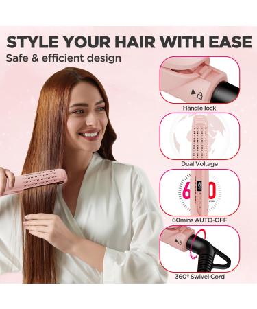 MiroPure 360 Airflow Styler - 2 in 1 Curling Iron & Titanium Flat Iron | Professional Dual Voltage Hair Tools for Long Hair | 13 Adjustable Temperatures & Ionic Aroma Cool Air - Buy Online on GoSupps.com