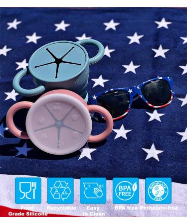 BraveJusticeKidsCo. Snack Attack Replacement Lid | 2 Pack | Universal Collapsible Snack Cup - Buy Online on GoSupps.com