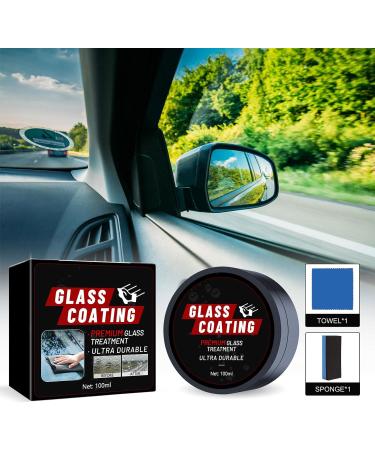 MIKAXIQI 3pcs Car Glass Oil Film Cleaner Car Glass Polishing Degreasers Oil Film Removers With Sponge And Cloth Car Glass Cleaning Cloth 2 Sets - Buy Online on GoSupps.com