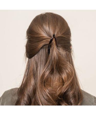 Buy 226-001 Black Banana Clips - Oval Hair Crab Clips 9x3.5 cm | French-Made Quality - Buy Online on GoSupps.com