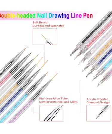 7pcs Nail Puncture Pencil Set - Nail Design Accessories for DIY Nail Art & Manicure - Buy Online on GoSupps.com