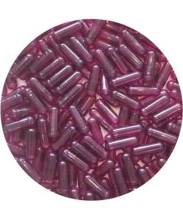 Capsugel DR T&T Size 0 Size 0 HPMC Vege Vplus Capsules Bio Pink Transparent Tio2 EU Product (100)