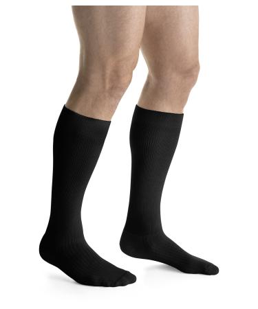 Compression Sock Knee High 15-20 mmHG Closed Toe Cool Black X-Large Full Calf