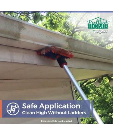 Chomp! Microfiber Gutter Cleaner Tool - Ultimate Solution for Rain Gutters Siding & Metal Trim | Remove Black Streaks Mold & Dirt Effortlessly - Buy Online on GoSupps.com