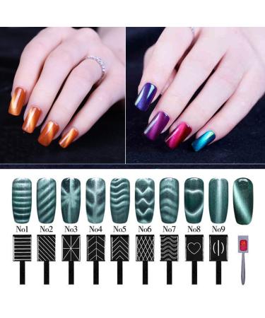 Shop Cat Eyes 3D Magnet Stick - 9 Styles for Nail Polish Gel | Magic Nail Tool for Stunning Nail Art - Buy Online on GoSupps.com