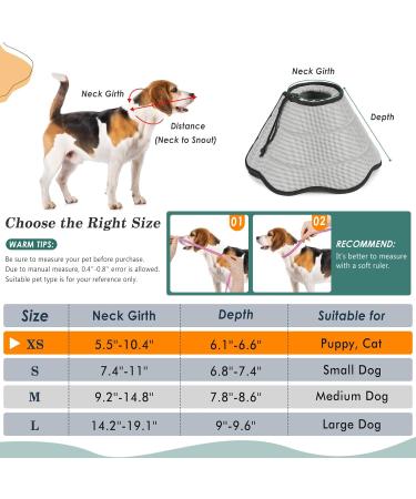 VAVOPAW Soft Adjustable Protective Collar for Cats & Dogs | Breathable Leak-Proof Eco-Friendly Neck Tape - XS Gray - Buy Online on GoSupps.com