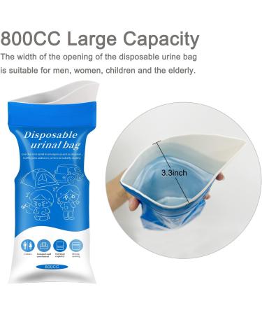 Disposable Urine Bags 12 Pack Camping Pee Bags Disposable Urinal Bag Travel Urinal Bag Toilet Traffic Jam Emergency Portable Toilet for Men Women Kids Patient (Blue-12pack) 12 Pack-Blue - Buy Online on GoSupps.com