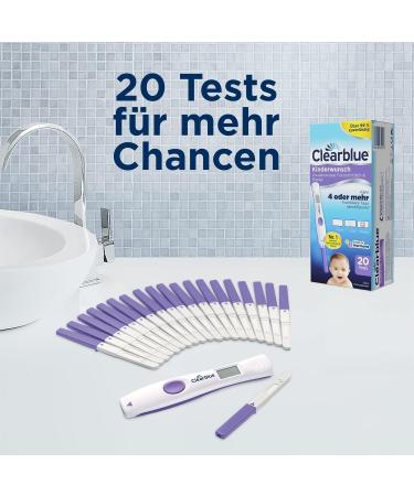 Clearblue Ovulation Test Kit for Women - 20 Tests + 1 Digital Holder | Fast & Accurate Fertility Tracking - Buy Online on GoSupps.com